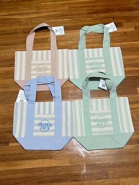 Trade Joes Straps Mini Tote Set of 4- Limited Edition BRAND NEW